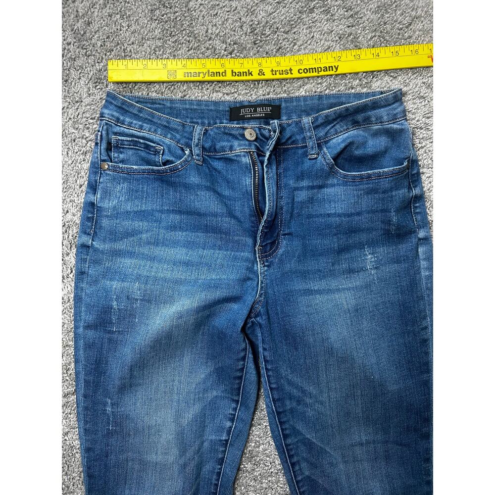 Judy Blue Women's Flare Jeans Distressed Denim Size 11/30 Style #JB88357